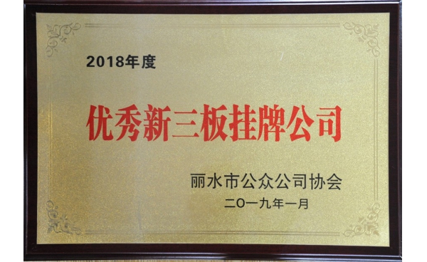 麗水優秀新三闆挂牌公司